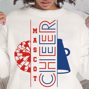 Retro-inspired Cheer Png, Team Template, Cheerleading DIY Customizable Template, Cheer Team Shirts, Cheerleading Png, Cheer Mom Png