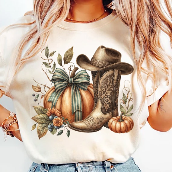 Howdy Pumpkin png, Western Fall png, Fall png, Fall Coquette Bow PNG, Fall vibes png, Western png, country fall png, Cowgirl png, png design