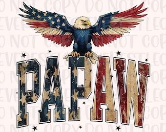 Amerika papaja adelaar VS vlag png, papaja noodlijdende patriottische onafhankelijkheidsdag 4 juli VS sterrenstreep afdrukbare dtf sublimatie ontwerp
