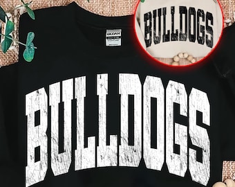 Bulldoggen Png, Trendy Bulldog Maskottchen PNG, Bulldoggen Mama Shirt Design, Bulldoggen Fan, Bulldoggen Maskottchen Digital, Trendy Team Shirt Design Frauen
