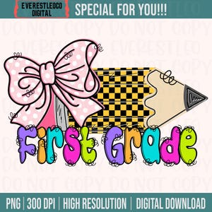 Fiocco Coquette PNG di prima elementare, Ritorno a scuola, Grado, Elementare, Matita, a scacchi, Scuola, Gioventù, Fiocco, Ragazza / Download DIGITALE