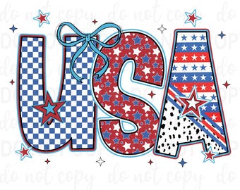 Coquette USA Png, Checkered America Png, 4th Of July PNG, 4th Of July Sublimation Design, Popular America Png, Patriotic Png, Girly png
