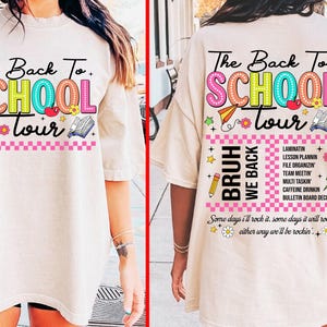 The back to school tour png,Bruh we back png,Back to school png,back to school sublimation,Teacher Png,Retro Teacher png,school doodles png