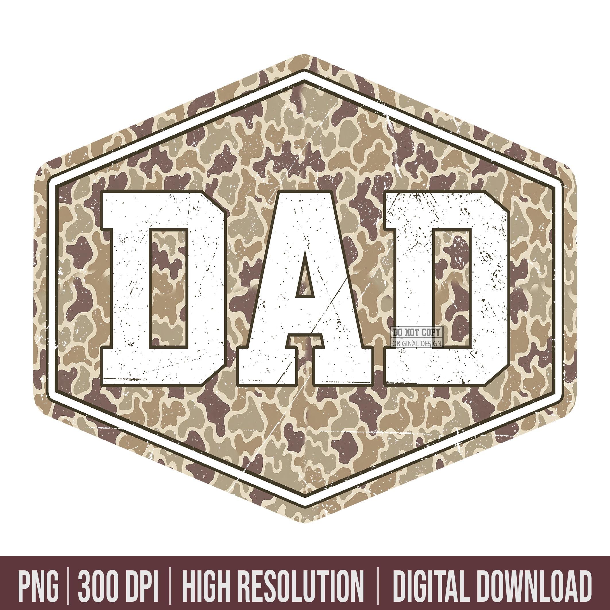 Dad Camo PNG, Camouflage Dad Shirt Design, Father Gift Graphic PNG ...