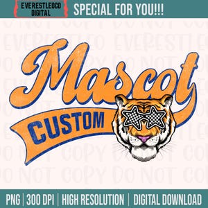 CUSTOM Retro School Mascot Png Big Pride Png School Pride School Spirit Png Spirit Team Png Custom Team Mascot Png Trendy Png Sublimation