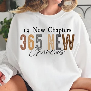12 New Chapters 365 New Chances PNG-New Years Sublimation Digital Design Download-happy new year png, simple new year png, disco ball png