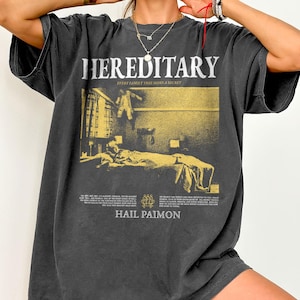 T-shirt héréditaire, t-shirt horreur A24, chemise de film culte Paimon, t-shirt inspiré d'Ari Aster, cadeau pour fan d'horreur, cadeau d'anniversaire, cadeau pour amateur de cinéma