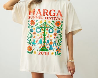 Midsommar Movie Harga Festival T-Shirt – Cult Folk Horror Parody Tee