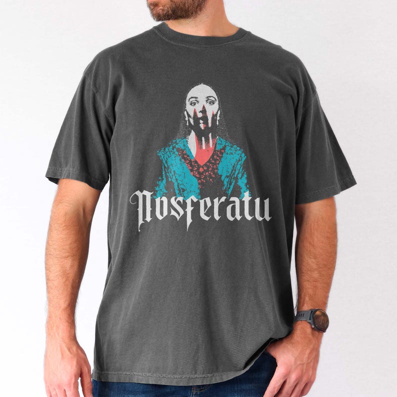 Nosferatu-T-shirt – Cult Gothic Horror Vampire Cinema-T-shirt afbeelding 3