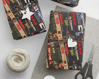 Retro Horror VHS Wrapping Paper – Cult Movie Gift Wrap
