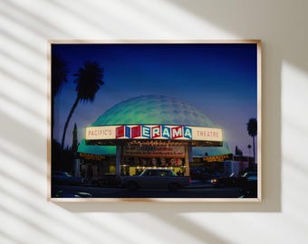 Hollywood Cinerama Movie Poster – Vintage Movie Theater Art
