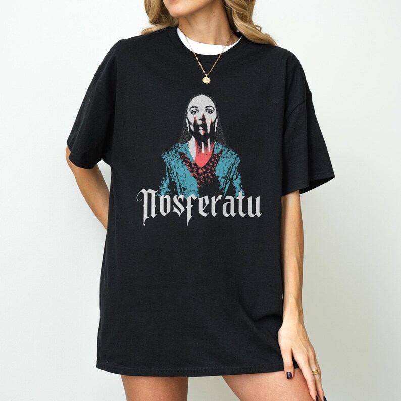 Nosferatu-T-shirt – Cult Gothic Horror Vampire Cinema-T-shirt Black