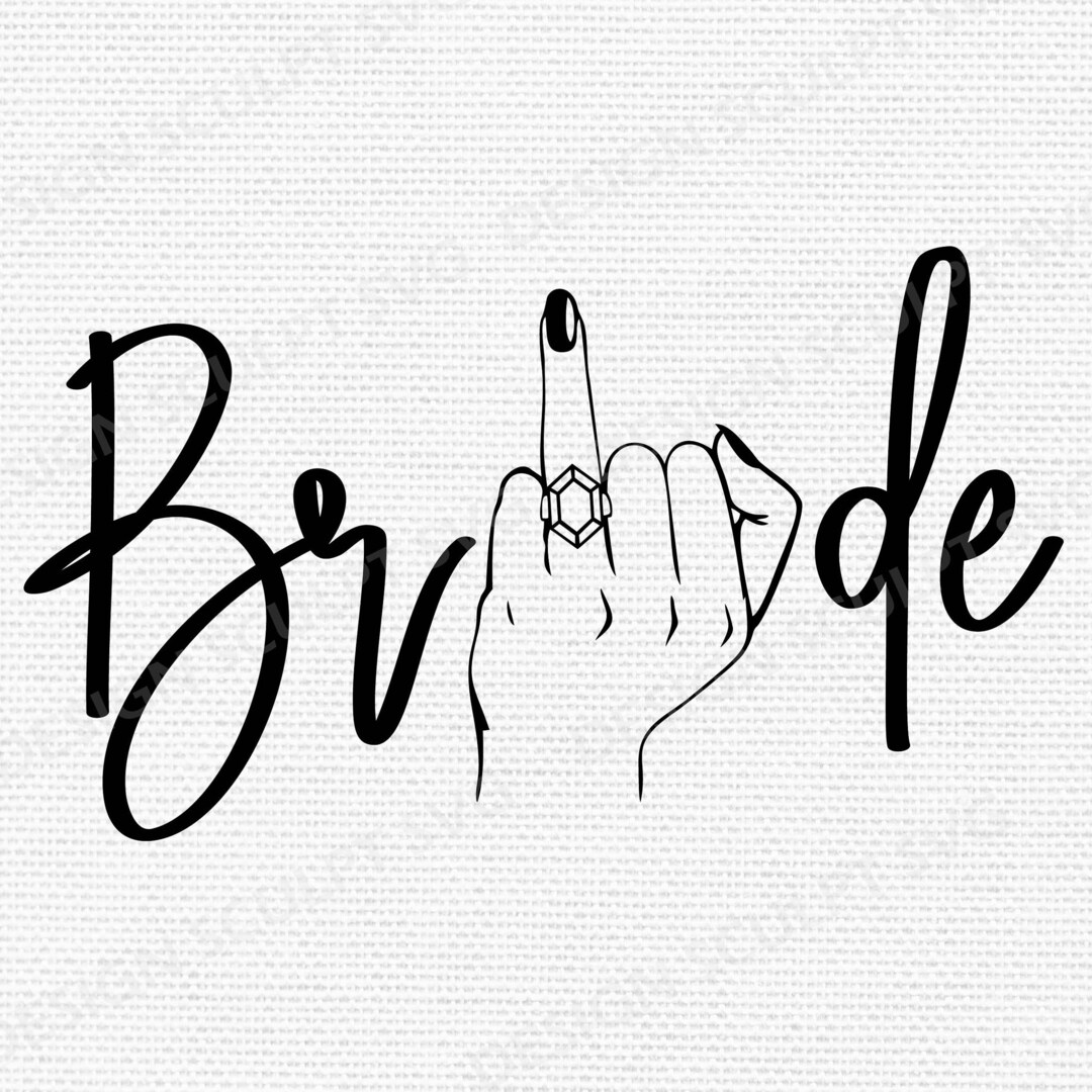 Bride Wedding Finger Svg Engagement Ring Svg Bride Tribe Etsy