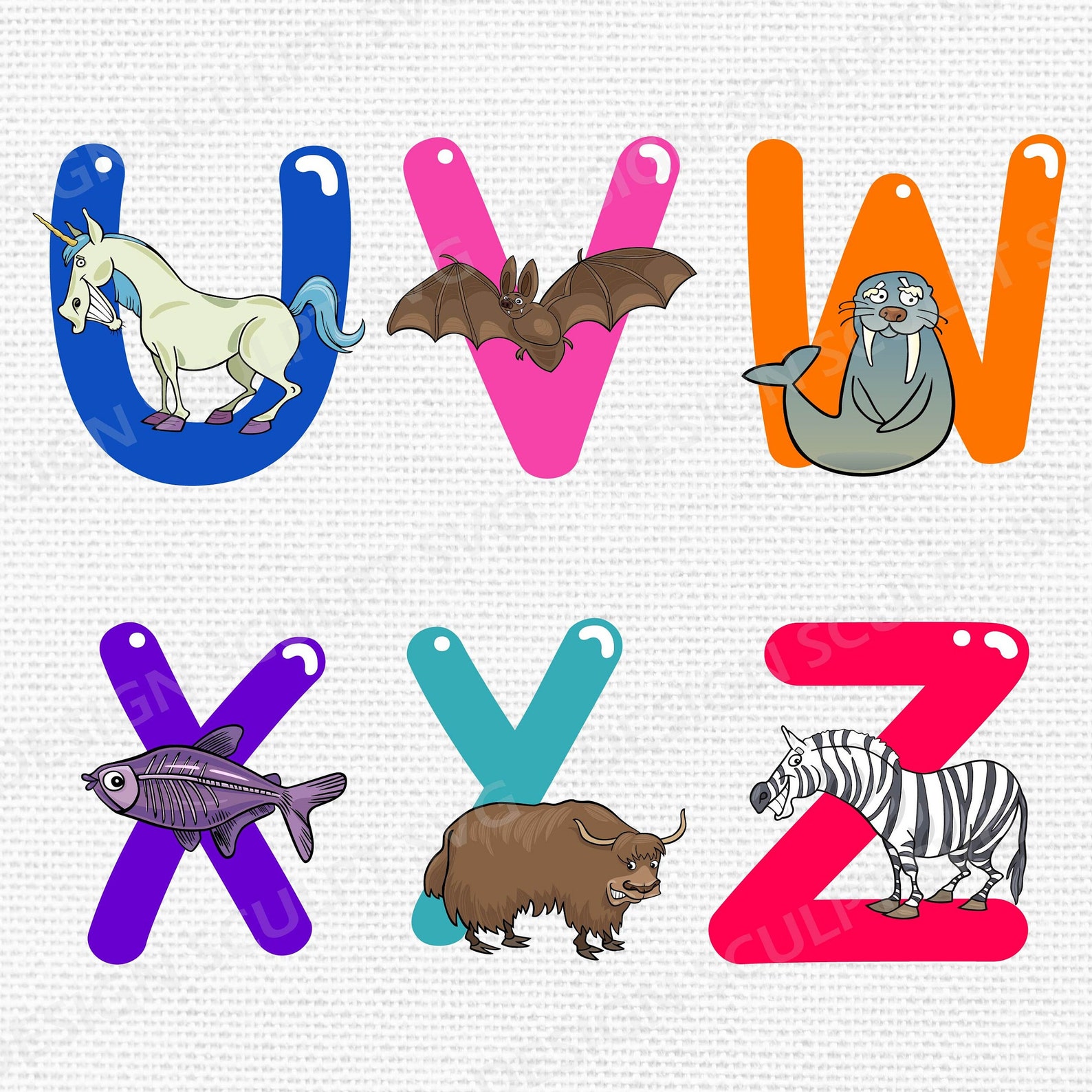 Animal Alphabet Svg, Safari Letters Svg, Alphabet Poster, Jungle Kids