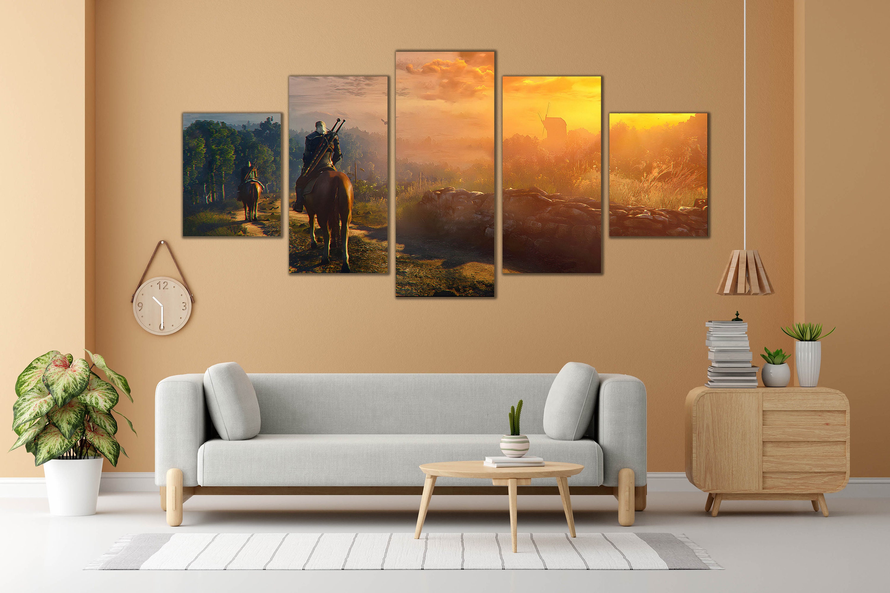 The Witcher 3: Wild Hunt Wall Canvas Art Set | Intricate Designs, Premium  Quality, Home Transformation