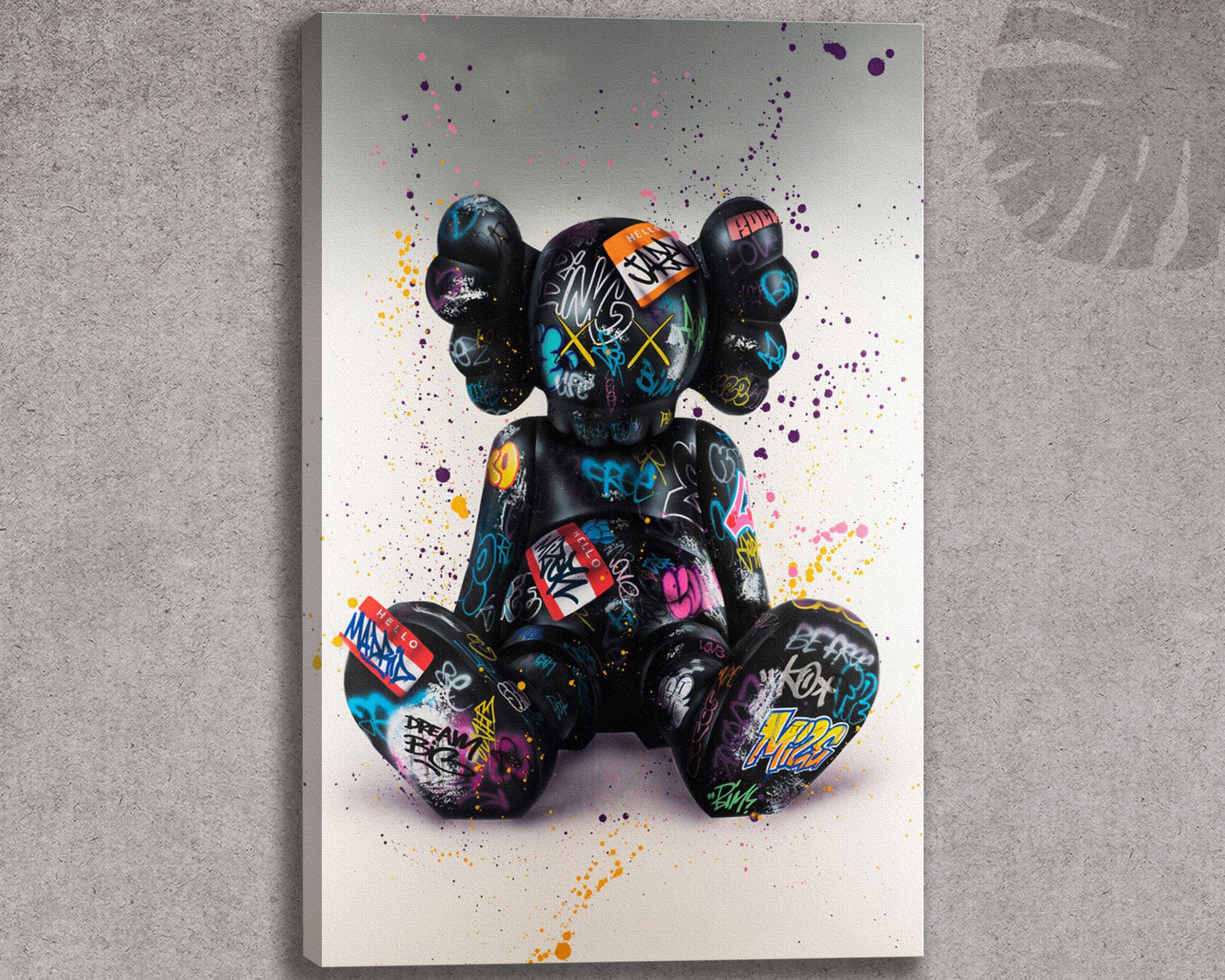 Walls Decor Prints - Creative Unique Canvas Art - KAWS Louis Vuitton