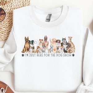 Dog Show Thanksgiving Sweatshirt, Cute Thanksgiving Shirt, Women&#39;s Thanksgiving Sweatshirt, Thanksgiving Dogs, Dog Lover, Dog Mama