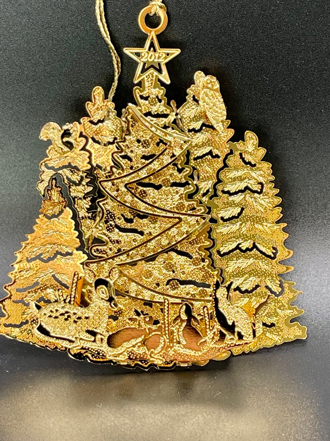 Christmas 2012 woodland Christmas Tree Danbury Mint Christmas Ornament