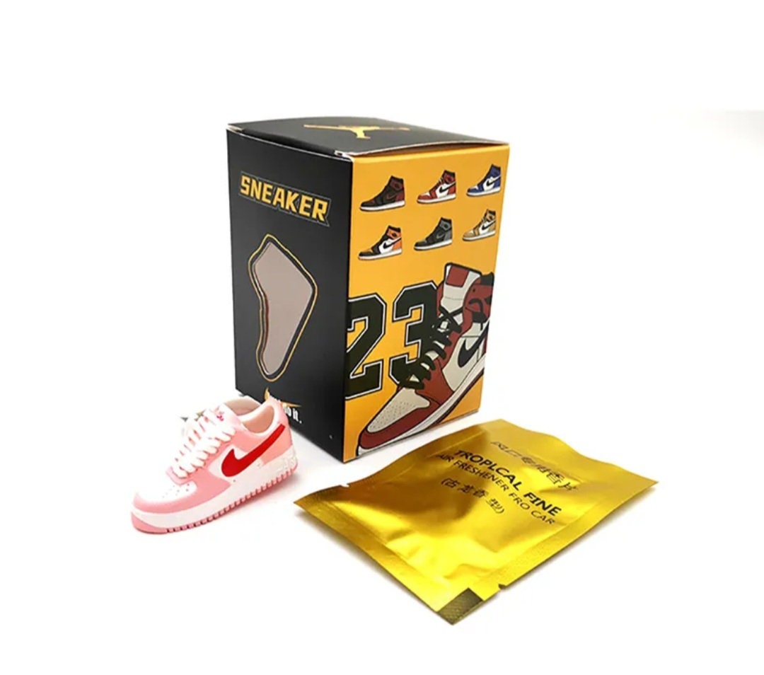 Red Logo Pink White Laces Sneaker Car Vent Freshener Shoe Clip Air ...