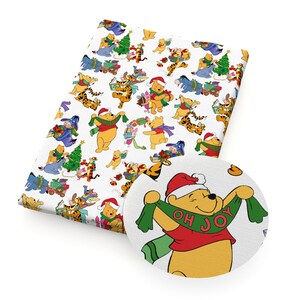 Tessuto natalizio Winnie the Pooh e i suoi amici Tessuto Disney Tigro Pimpi Ih-Oh Cartone animato Anime Tessuto di cotone a mezzo metro