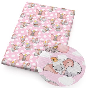Disney Dumbo Fabric Flying Elephant Timothy Fabric Cartoon Anime Polyester Cotton Fabric By The Half Yard