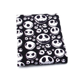 The Nightmare Before Christmas Fabric Skull Fabric Cartoon Anime Polyester Cotton Fabric By The Half Yard