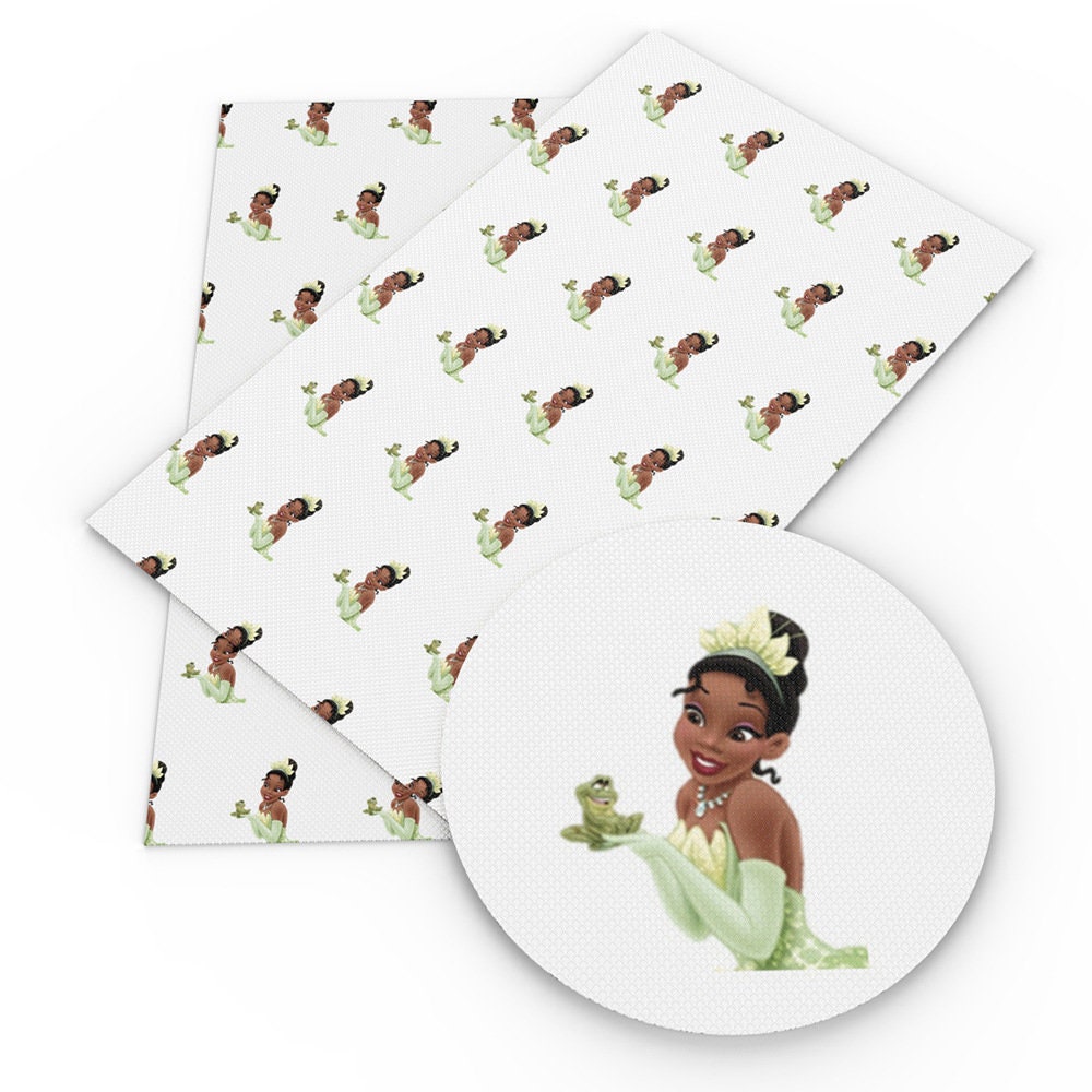 Disney Princess and the Frog Fabric Cartoon Anime Polyester Cotton Fabric By The Half Yard