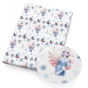 Disney Frozen Fabric The Snow Queen Fabric Elsa Anna Fabric Cartoon 100% Cotton Fabric By The Half Yard