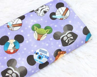 Star Wars Mickey Ears Fabric Cotton Fabric By The Half Yard