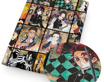 Japanese Anime Fabric Cartoon Anime Polyester Cotton Fabric By The Half Yard