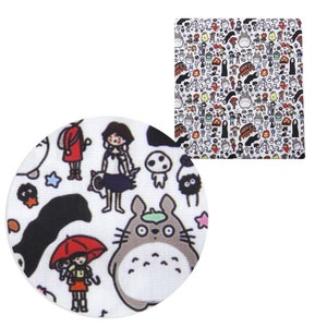 Japanese Anime Fabric Cartoon Anime Polyester Cotton Fabric By The Half Yard