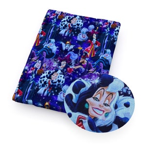 Disney Villain Fabric Maleficent Fabric Cartoon Anime Polyester Cotton Fabric By The Half Yard