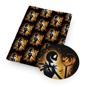 The Nightmare Before Christmas Fabric Skull Fabric Cartoon Anime Polyester Cotton Fabric By The Half Yard