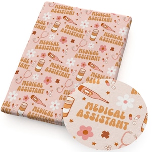 Medical Assistant Fabric Nurse's Cap Fabric Cartoon Anime Cotton Fabric By The Half Yard