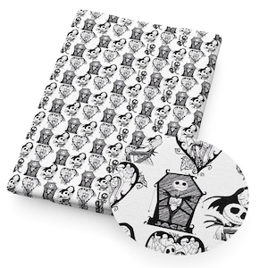 The Nightmare Before Christmas Fabric Cartoon Anime 100% Cotton Fabric By The Half Yard