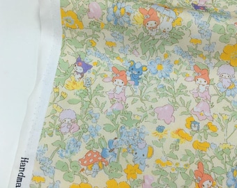 Tessuto Sanrio Floral Garden Cartoon 100% cotone, tessuto a mezzo metro