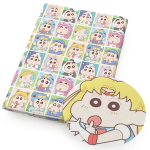 クレヨンしんちゃん 日本のアニメ生地 漫画アニメ 100% コットン生地 半ヤード単位
