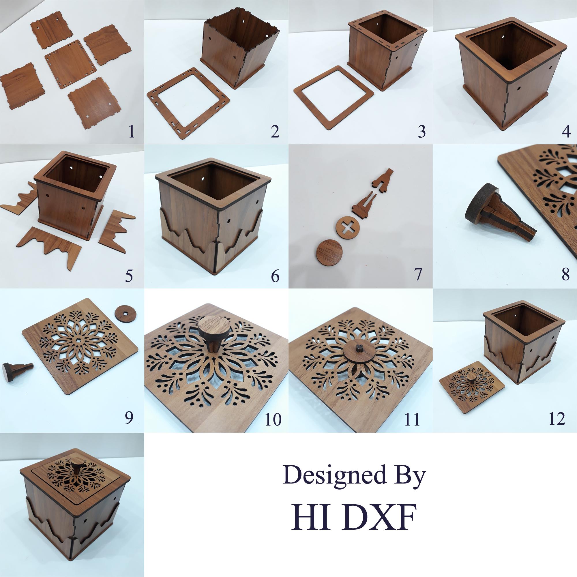 Laser Cut Box With Lid Template SVG DXF AI (digital Download) - Etsy