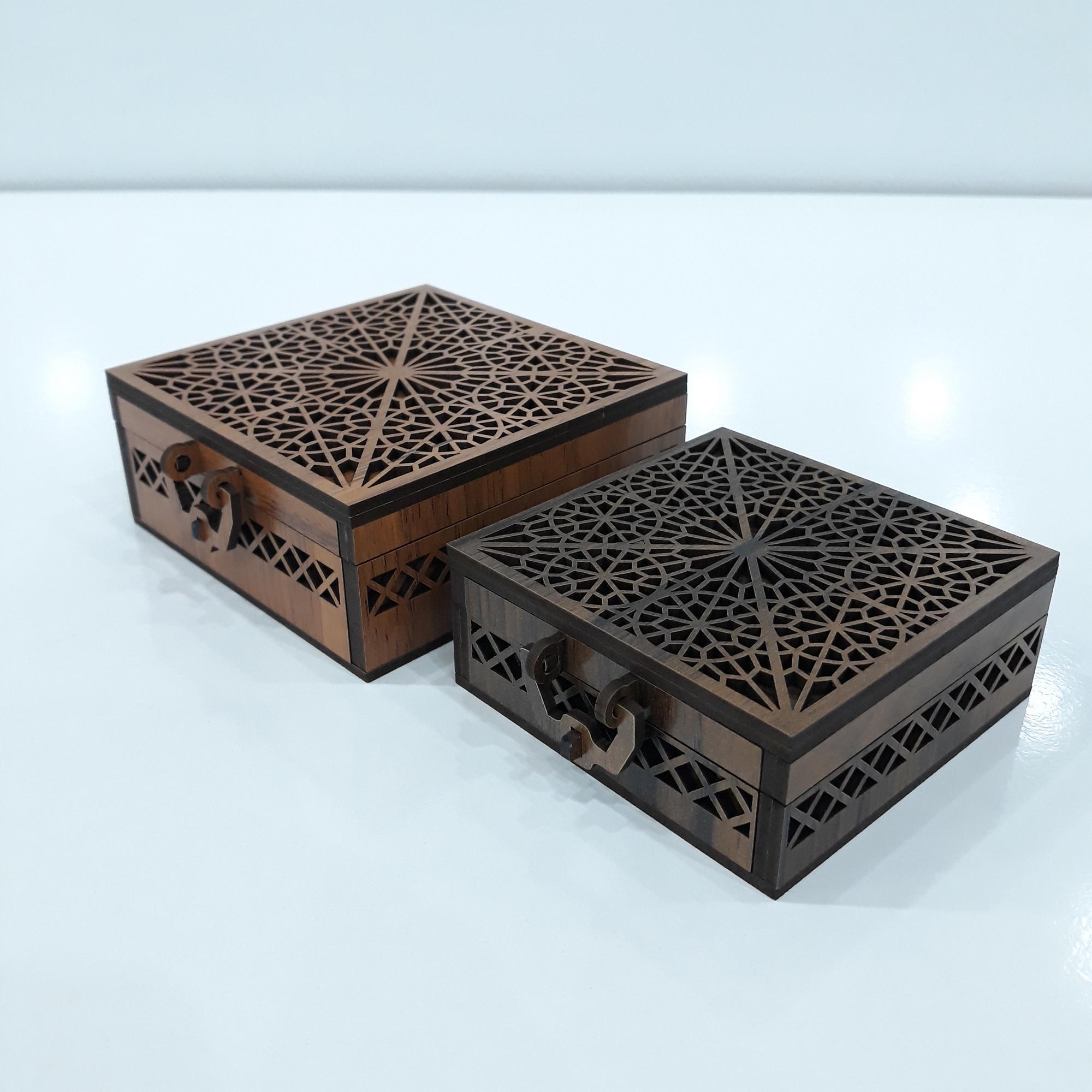 Wooden Box Laser Cutting File in 2 Different Size, 3mm 4mm 1/8inch Gift ...