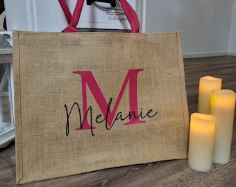 Jute bag, jute shopper, jute, saying with one of the jutes, shopping, Mother's Day gift, birth gift, everyday shopping bag