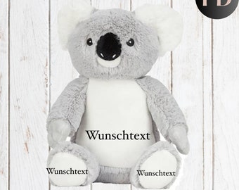 Koala | personalisiertes Kuscheltier I Geschenk zur Geburt | Taufe | Geburtstag | Jahrestag | Stofftier | Baby-Kuscheltier | Plüschtier