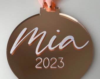 Christmas Bauble - Personalised - Mirrored