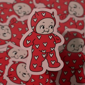Vinylsticker duivel Kewpie-pop | Kewpie-pop