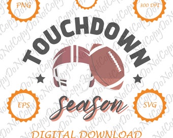 Football Svg | Game Day Png | Football Shirt | Touchdown Season Png | Retro Football Sublimation Design | Football T-Shirts