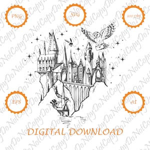 Hp Magic Wizard Witch | Magic Shop Png | Magical Png Svg | Floral Green House Snake Mascot | Custom Made To Order | Wizard School Svg