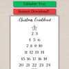 Birthday Countdown Template INSTANT DOWNLOAD Editable Printable