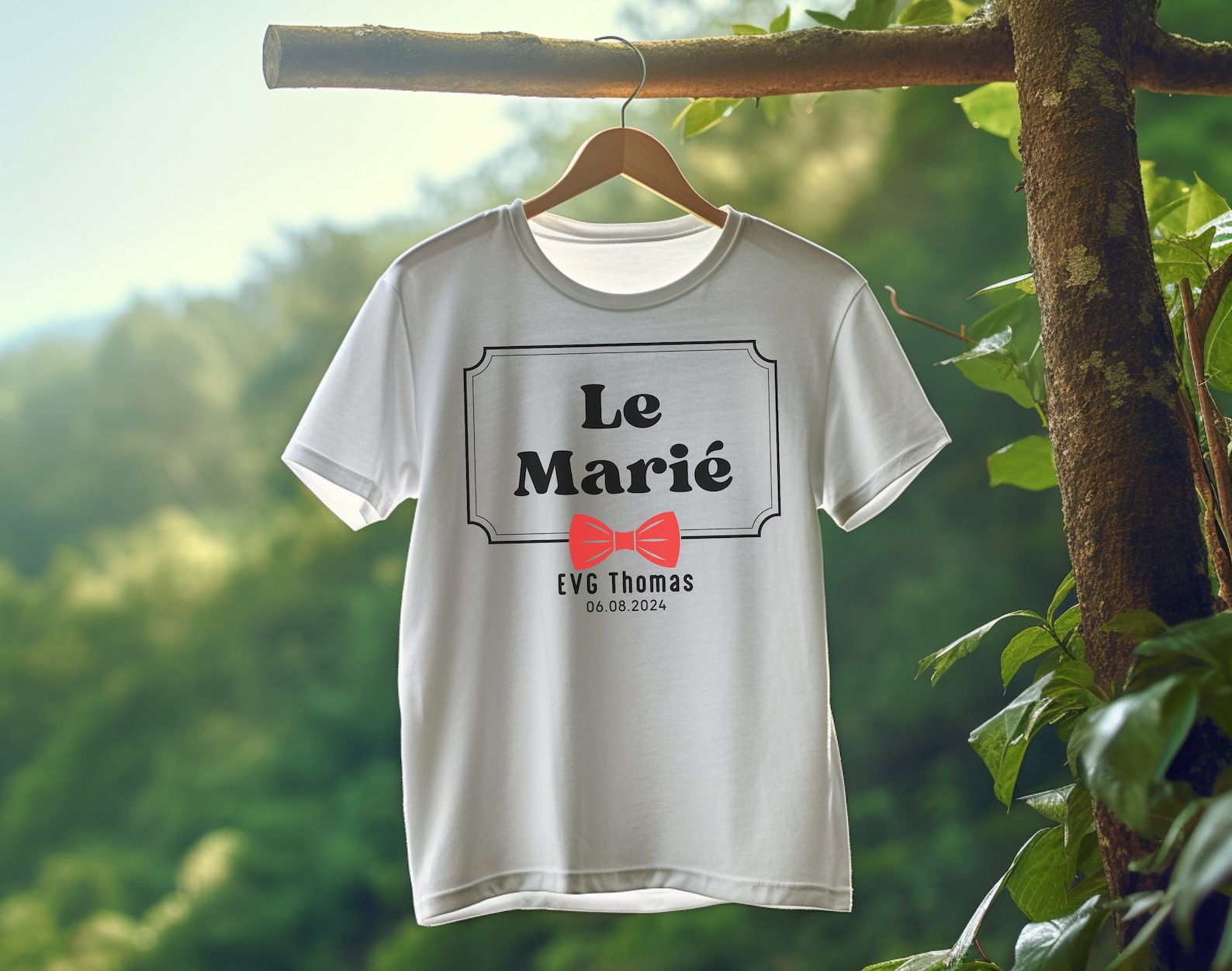 T-shirt EVG "Team de…"｜Team Du Marié, Tee-Shirt Personnalisé EVG, T
