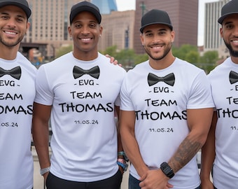 Junggesellenabschied T-Shirt "Team of..."|Bräutigam Team, Personalisiertes Junggesellenabschied T-Shirt, Zukünftiger Bräutigam T-Shirt, Junggesellenabschied, Junggesellenabschied T-Shirt, Hochzeit