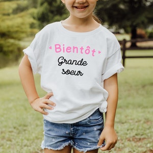 Personalized Pregnancy Announcement T-shirt | Soon big sister / Future big sister / Future big brother / Family Pregnancy Announcement