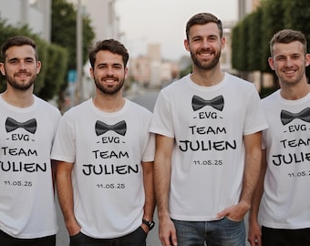 Junggesellenabschied T-Shirt "Team of..."|Bräutigam-Team, Personalisiertes Junggesellenabschied T-Shirt, Zukünftiger Bräutigam T-Shirt, Junggesellenabschied, Junggesellenabschied T-Shirt, Hochzeit